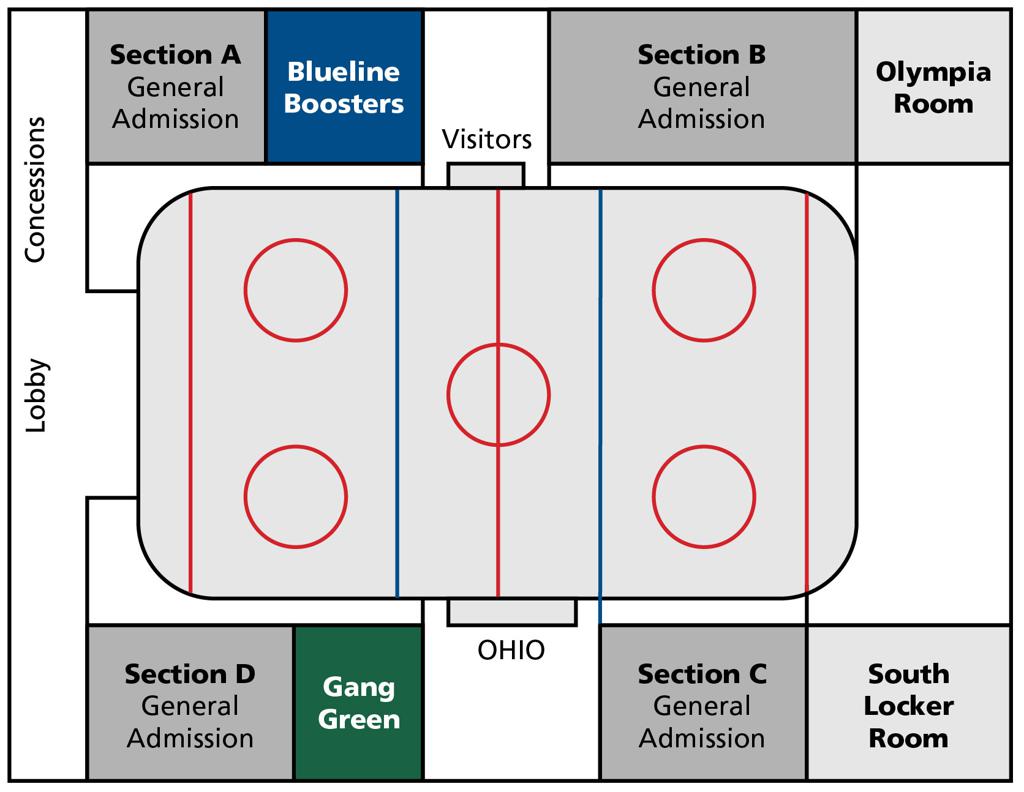 Bird Arena seating chart