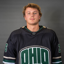 Gavin Keller posing in his jersey.