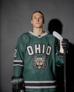 Kevin Kasper posing in his jersey